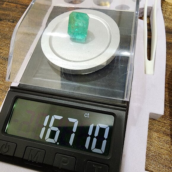Emerald natural origin Afghanistan panjsher 16.710ct - Picture 12 of 14